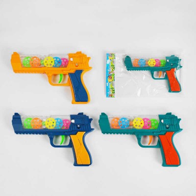 Дитячий іграшковий пістолетік 7363-9 (288) 3 кольори, підсвічування, у пакеті в магазині autoplus, з доставкою по Україні, краща ціна