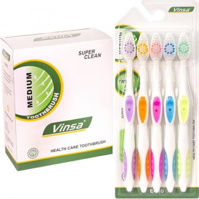 Зубні щітки "VINSA" на блістері 5 шт Е-510